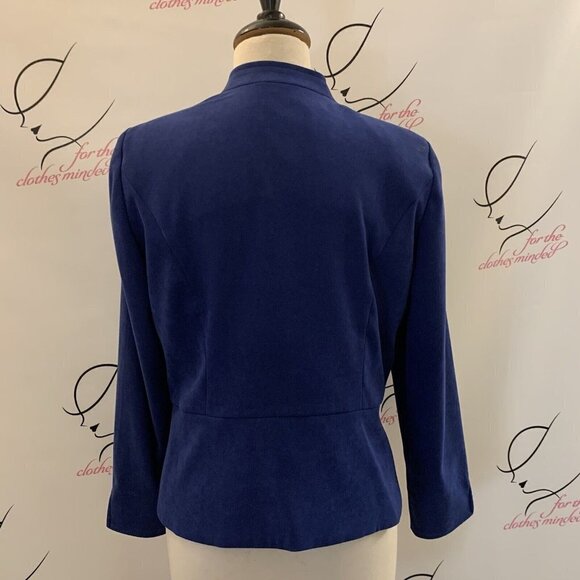 JS Collections. Size 8P. Zip Front Suede Cloth Jacket. Long Sleeve. WTC - Picture 6 of 8